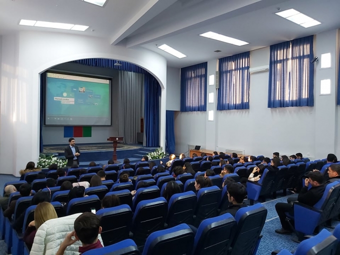 The next meeting with students was held at Baku Business University within the EQAC project