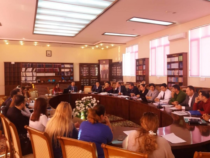Large-scale trainings were held at Baku Business University in the first semester of the 2019/2020 academic year in the direction of the  pilot project that will be  implemented within the Erasmus + project "Establishment and development of Qualit